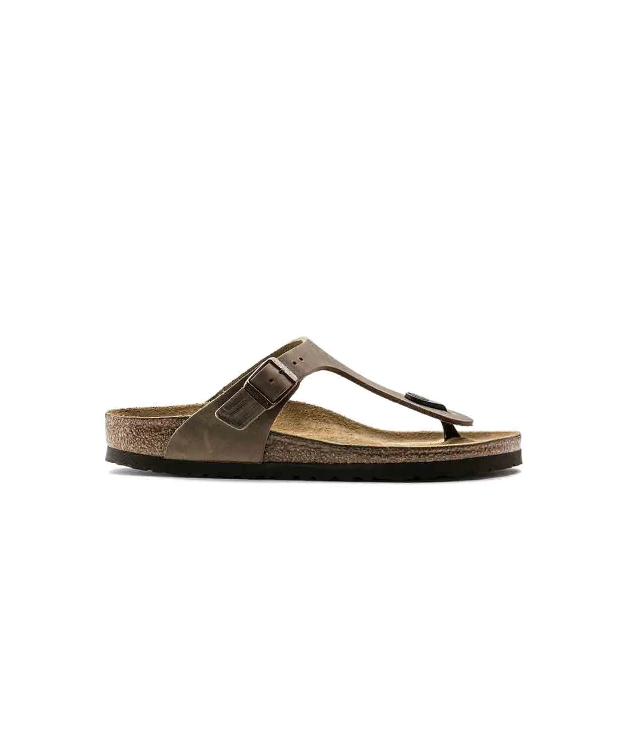 Womens Birkenstock Shoes Birkenstock Gizeh Oiled Leather Tobacco Brown Sandals
