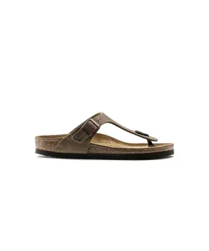 Womens Birkenstock Shoes Birkenstock Gizeh Oiled Leather Tobacco Brown Sandals
