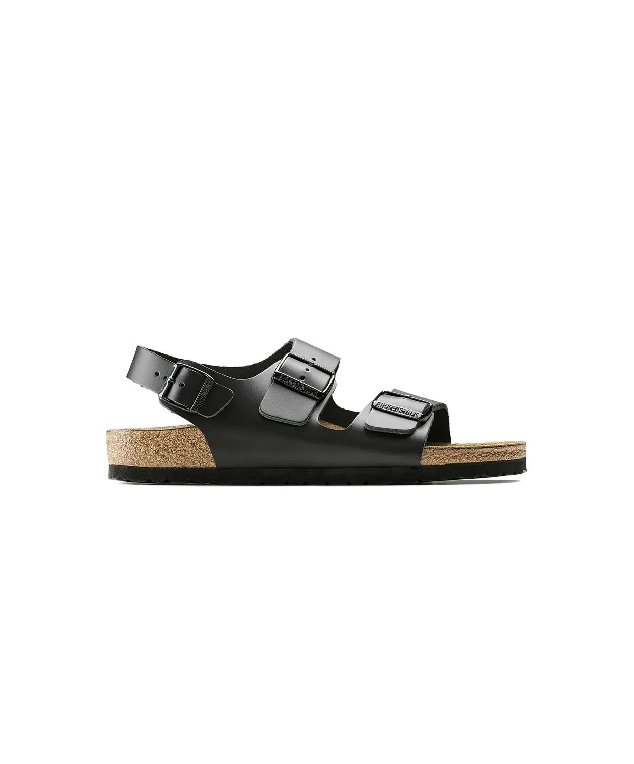 Womens Birkenstock Shoes Birkenstock Milano Leather Black Sandals