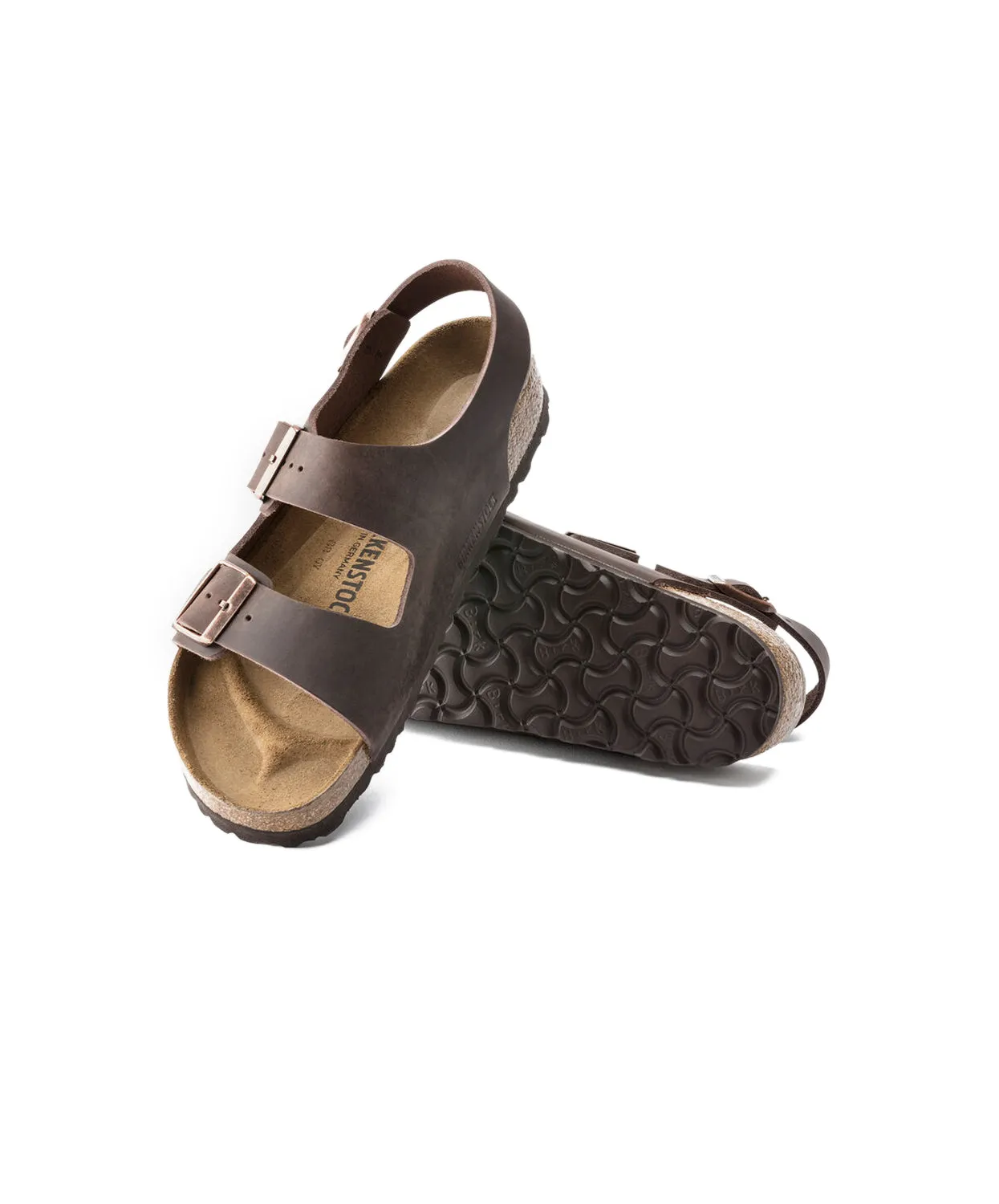 Womens Birkenstock Shoes Birkenstock Milano Oiled Leather Habana Sandals