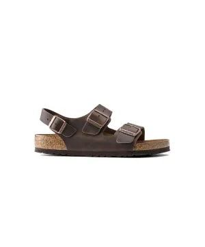 Womens Birkenstock Shoes Birkenstock Milano Oiled Leather Habana Sandals