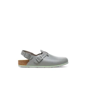 Womens Birkenstock Shoes Birkenstock Tokio Pro PU Coated/Leather Grey Clogs