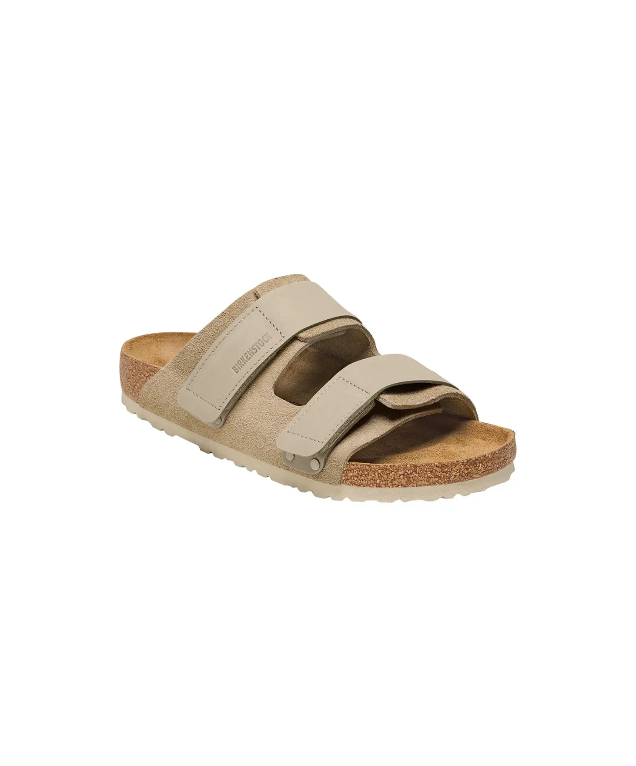 Womens Birkenstock Shoes Birkenstock Uji Suede/Nubuck Leather Taupe Sandals