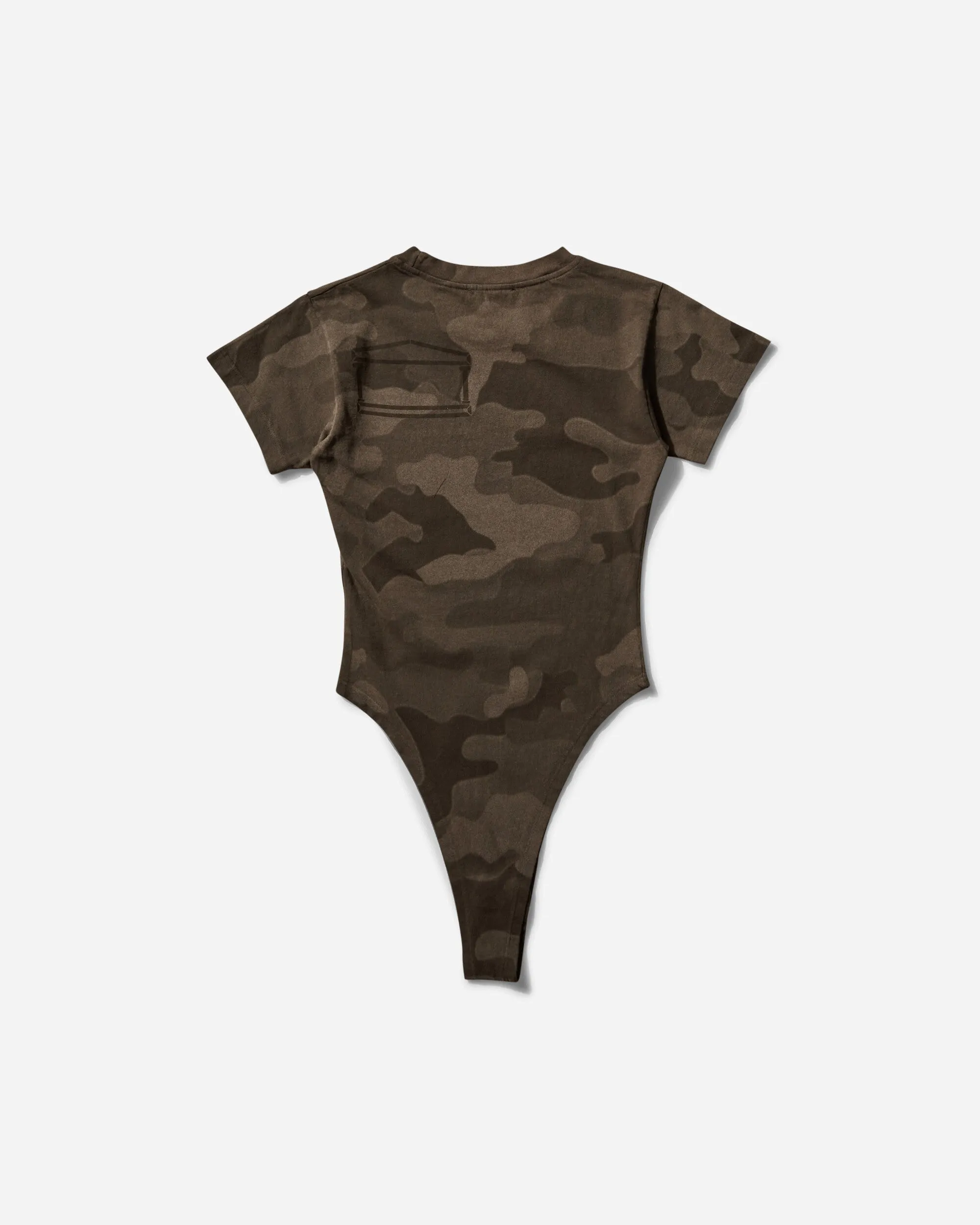 Dunkelolives Camo-Temple-Body für Damen