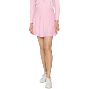Womens G-Lifestyle G Lifestyle 16-Inch Back Yoke Ruffle Skort - Pink Eyelet