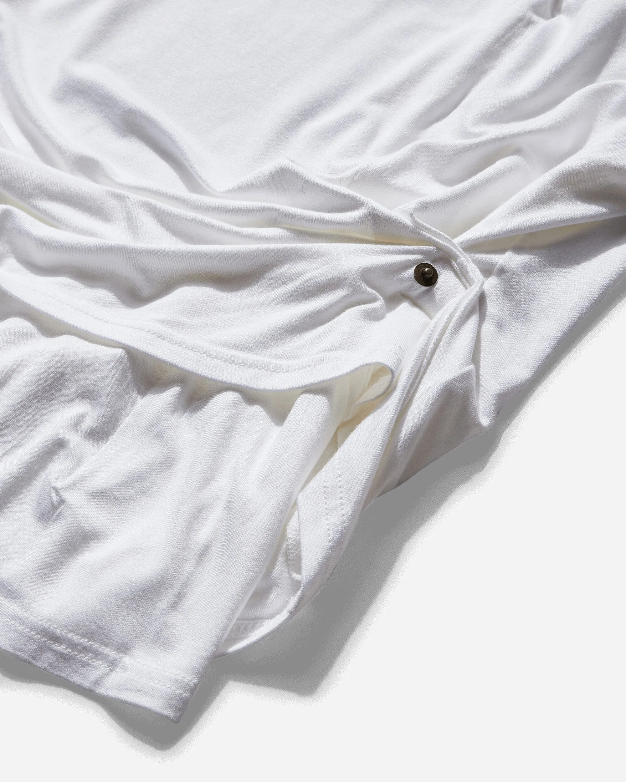 Damen Rüschen T-Shirt Weiß