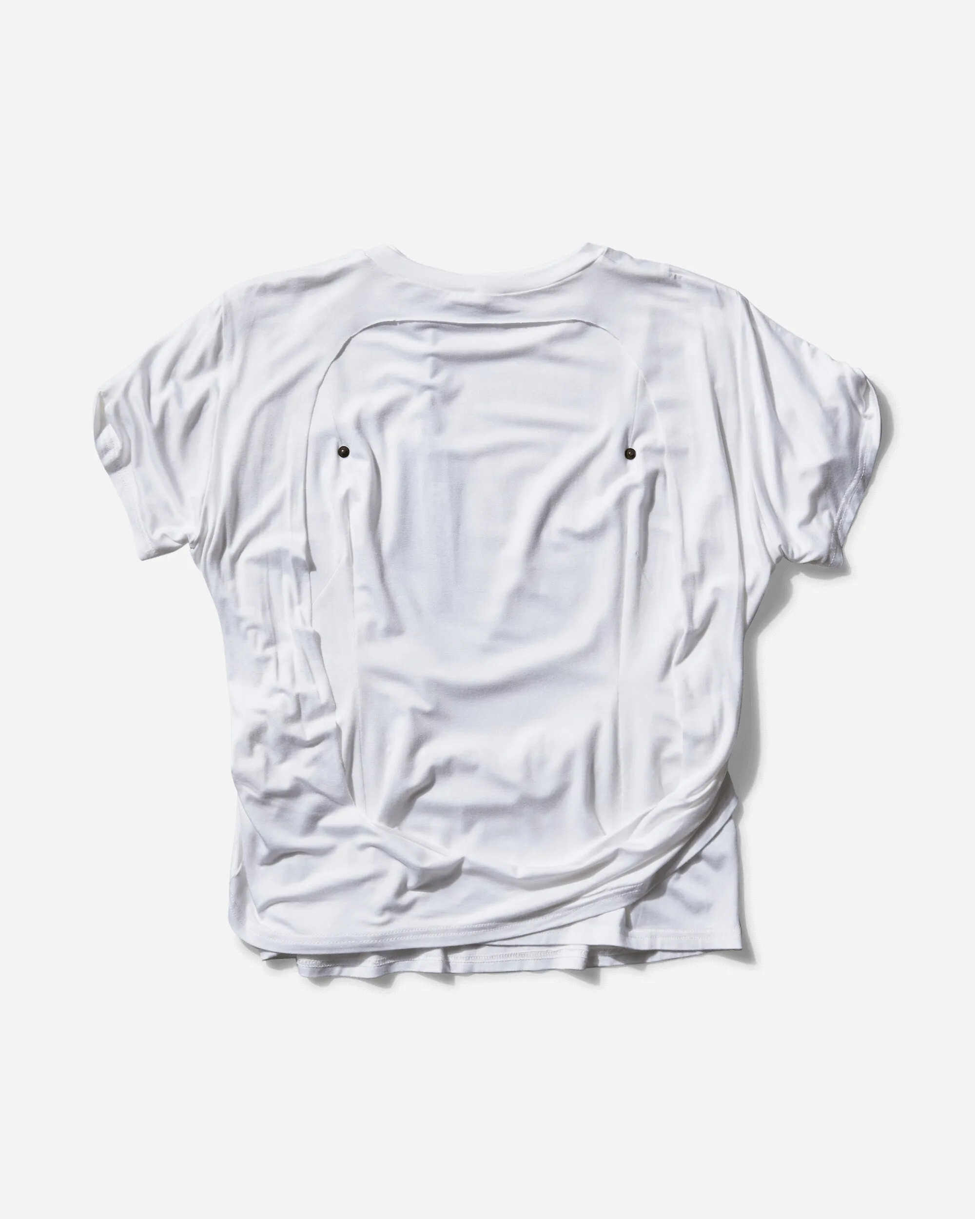 Damen Rüschen T-Shirt Weiß
