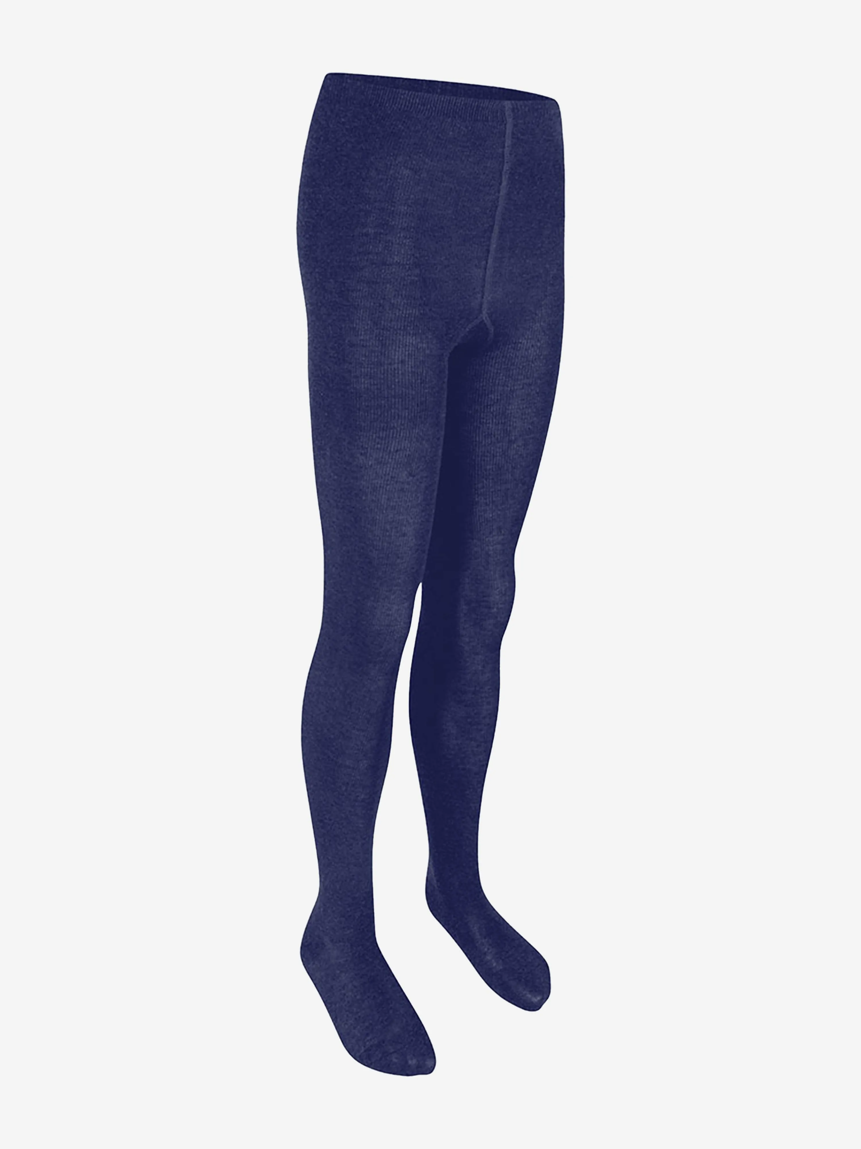 Zeco Girls School Baumwollstrumpfhosen (2er Pack) in Marineblau