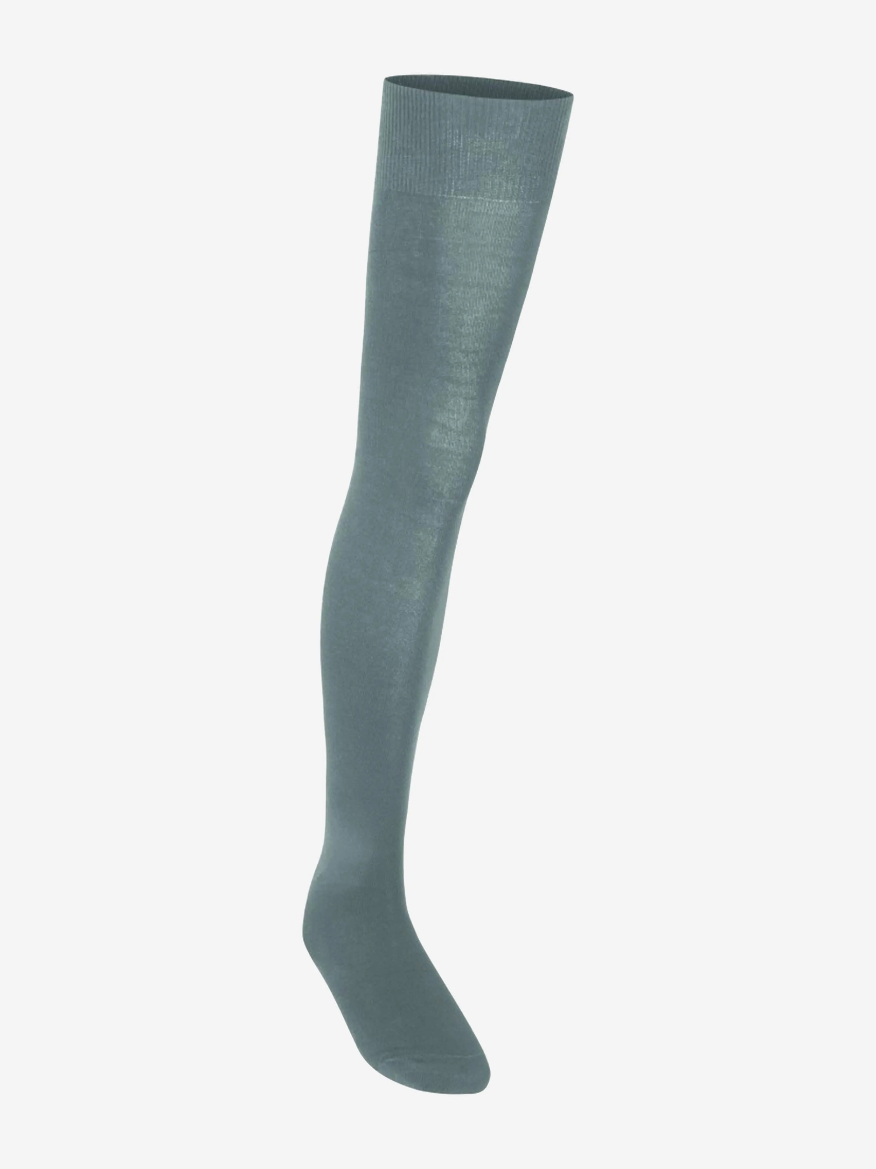 Zeco Girls School Overknee-Socken in Grau